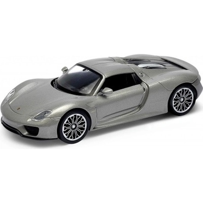 Welly Porsche 918 Spyder Concept Strieborná 1:34