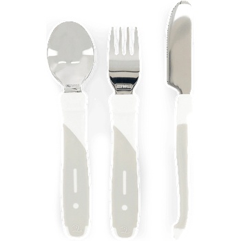 Детски прибори Twistshake Неръждаема стомана 12+ м White (7350083122179)