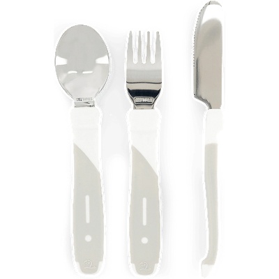 Детски прибори Twistshake Неръждаема стомана 12+ м White (7350083122179)