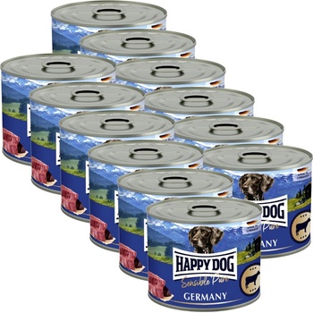 Happy Dog Rind Pur Германия - 12 x 200 г / говеждо
