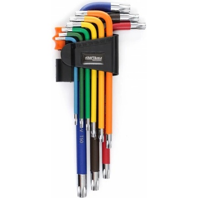 Kraft & Dele Sada farebných imbusových kľúčov Torx 9 ks KD11930