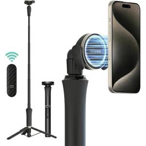 Araree Selfie Stick M1 Magfie Pod Pro MagSafe Tripod за телефон, черен (ARA000134)