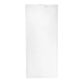 Image 1 of Horecano LUNI PAPER-Хартиен джоб за прибори със салфетка без декор БЯЛ 11x25cm (BBOOCC)-125бр (012479)