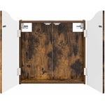 vidaXL Кабинет за дартборд Опушен дъб 56 x 12 x 63 см (8006656)