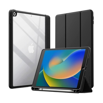 CRONG Калъф за iPad (2019-2021), Crong, 10.2", черен (CRG-PRF-IPD102-BLK) (CRG-PRF-IPD102-BLK)