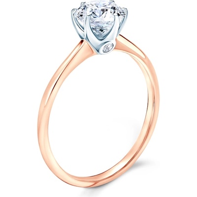 SAVICKI Годежен пръстен The Journey: двуцветно злато, бял сапфир