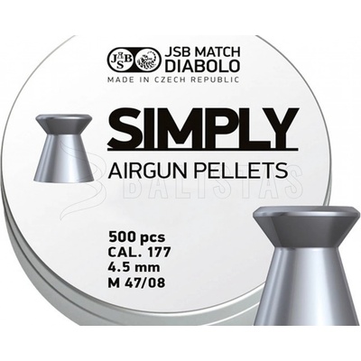 Diabolky JSB Simply 4,5 mm 500 ks