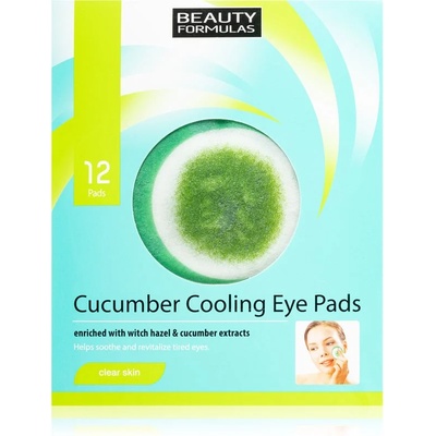 Beauty Formulas Clear Skin Cucumber Cooling регенерираща маска за очи 12 бр