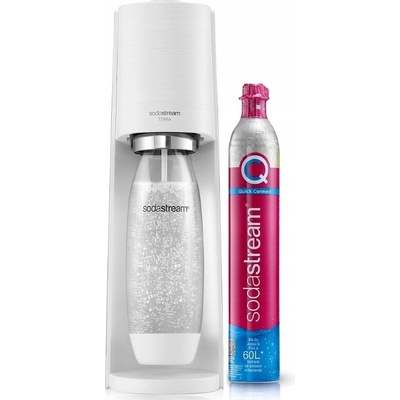 Sodastream Terra Biely Bombička s CO2 Fľaša 1L