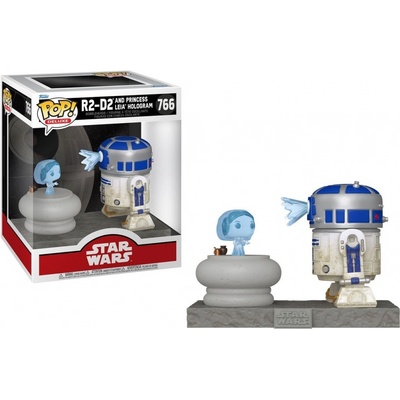 Funko Pop! 766 Deluxe Star Wars R2 D2 And Princess Leia Hologram