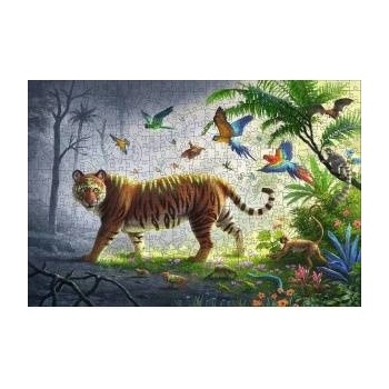Ravensburger Дървен пъзел Ravensburger - Тигър, 500 части