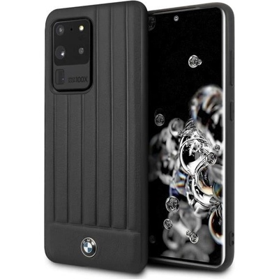 BMW Защитен калъф BMW Leather Signature за Samsung Galaxy S20 Ultra, Black (3700740473436)