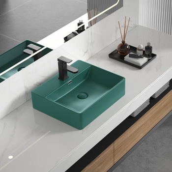 Inter Ceramic ПОРЦ. УМИВАЛНИК ЗЕЛЕН МАТ 5042green (icb5042green)