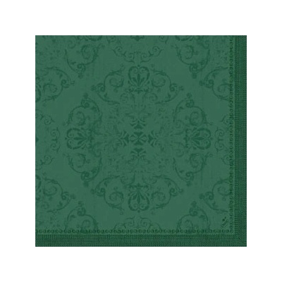 Duni Opulent tmavo zelené servítky 40x40cm 45ks