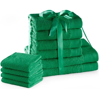 Restilo Зелени памучни хавлии и кърпи за баня в комплект от 10 бр. от тери Amari - Restilo (120010875)