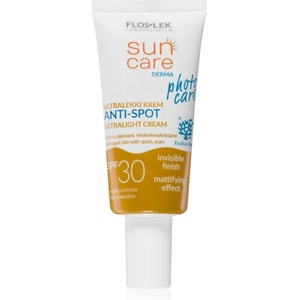 FlosLek Laboratorium Sun Care Derma Photo Care лек защитен крем за лице за кожа с несъвършенства SPF 30 30ml