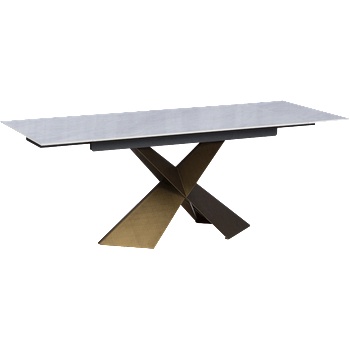 Carmen Разтегателна трапезна маса dabki - бяло - злато (3530997_1)