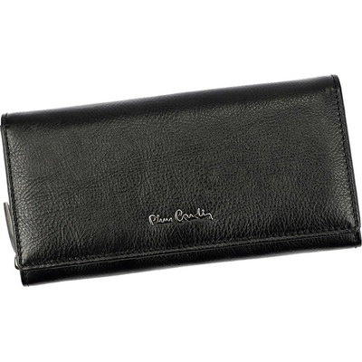 Pierre Cardin kožená peňaženka s mincovníkom na zips čierna