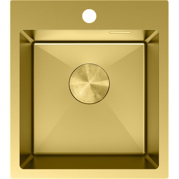 Mexen Solix стоманена мивка с 1 отделение 400 x 450 мм, златна - 6401401000-55 (6401401000-55)