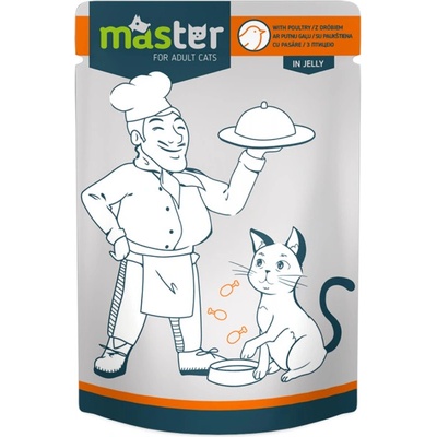 MASTER s hydinou v želé 80 g