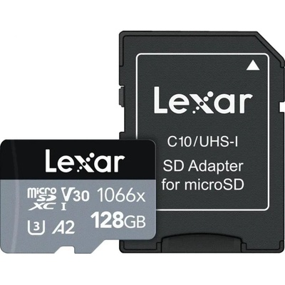 Lexar microSDXC Professional 1066x 128GB C10/UHS-I/U3/V30/A2 LMS1066128G-BNANG