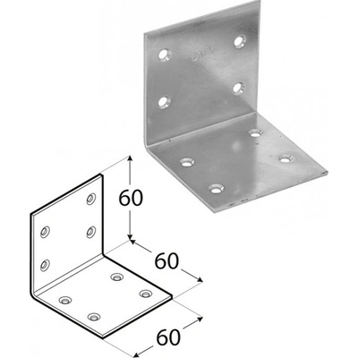 EKOfence úhelník 60x60x60mm