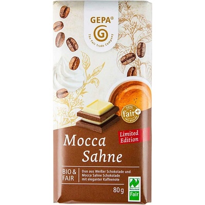 Gepa bílá a krémová Mocca 80 g