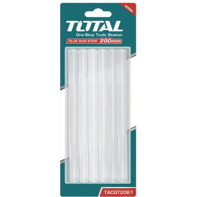 TOTAL Силиконови пръчки за топло лепене TOTAL, прозрачни, Ø 11.2mm x 20cm, 6 броя (TL TACGT2061)