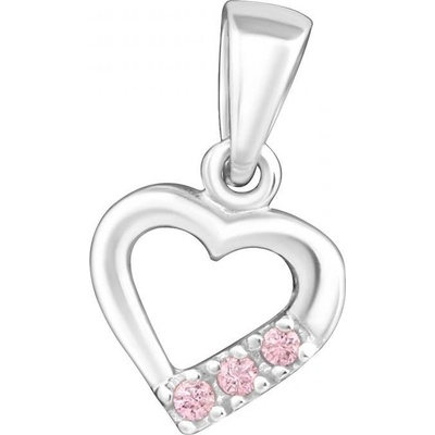 Šperky Eshop Přívěsky pro dva rozdělené srdce černé a stříbrné barvy zamilovaný vzkaz AA32.23