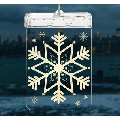 Malatec 17223 Závesná vianočná 3D LED dekorácia svietiaca Snehová vločka