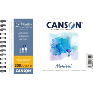 Canson Sp Montval Cold Pressed Скицник 12 A6 300 g Natural White (C200807154)