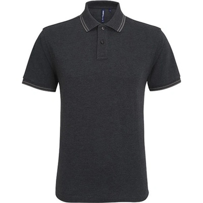 Asquith & Fox pánské polo triko AQ011 Heather Black