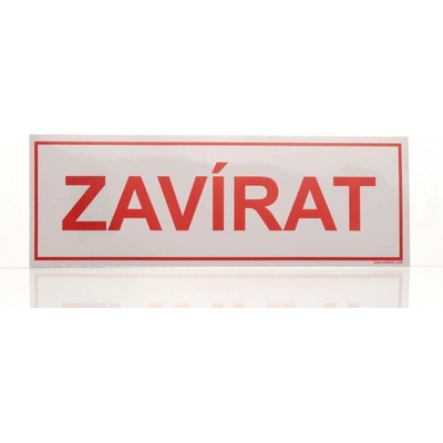 Traiva s.r.o Zavírat, samolepka 290 x 100 mm Varianty: Zavírat, samolepka 290 x 100 mm, Kód: 20165