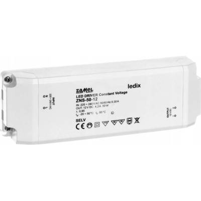 Zamel Napájací zdroj LED SLIM 12V DC 50W ZNS-50-12 Ledix Zamel