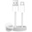 PURO Fabrik 2.0 10W USB-A - USB-C плетен кабел 1, 5 м - бял (PUCAC10WFABK415MTWHI)