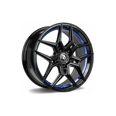 SEVENTY9 SV-B 7.5x17 5x114.3 ET40 black gloss blue inner lip