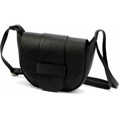 Luka dámska kožená crossbody kabelka čierna 25-049
