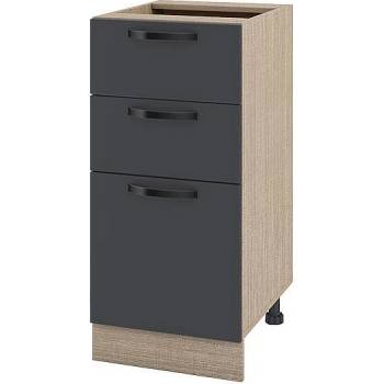 Image 1 of ИРИМ Долен кухненски шкаф Сити МФ-Карбон мат-11-27 40 см