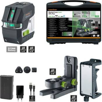 Laserliner Линеен лазерен нивелир със стойка Laserliner MasterCross-Laser XPG, 031.420A - до 55 метра (031.420A)