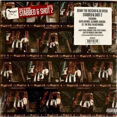 Benny The Butcher & 38 Spesh - Stabbed & Shot 2 (Black & White Splash Coloured) (LP) (706091206450)