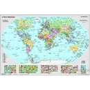 podložka na stôl obojstranná Föld detská mapa sveta