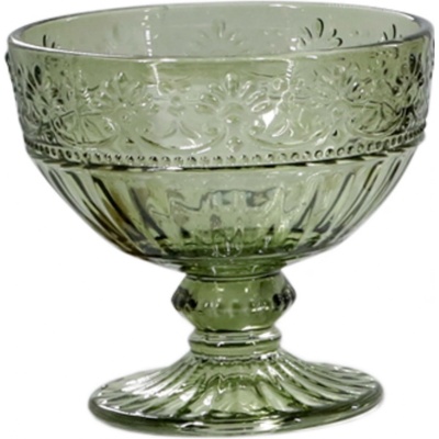 Chic Antique Sklenený pohár Saint Émilion tmavo zelená 260 ml