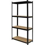 Top Strong Метален стелаж Top Strong - MDF, 4 х 175 kg, 180 х 90 х 40 cm, черен