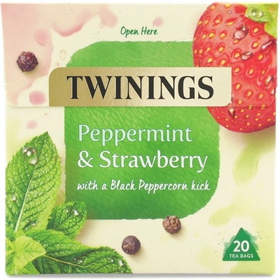 Twinings Bylinný čaj MÁTA JAHODA & ČERNÝ PEPŘ 20 sáčků 36 g