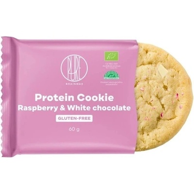 BrainMax Pure® Protein Cookie Raspberry & White chocolate BIO 60 g