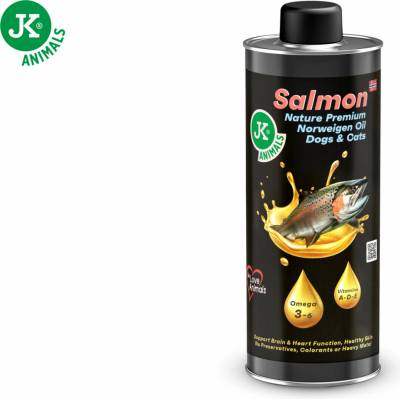 JK ANIMALS Nature Premium Norweigen Salmon Oil lososový olej 250 ml