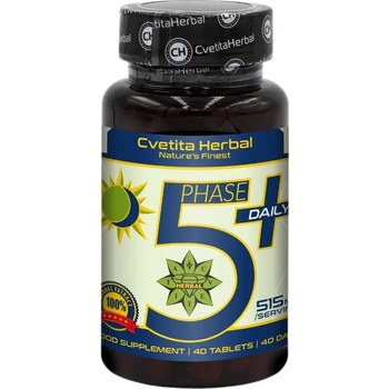 Cvetita Herbal Phase 5+ Daily, 515 mg, 40 таблетки, Cvetita Herbal