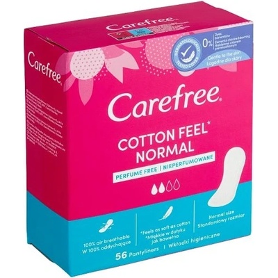 Carefree Cotton Fresh prodyšné dámske slipové vložky 58 ks