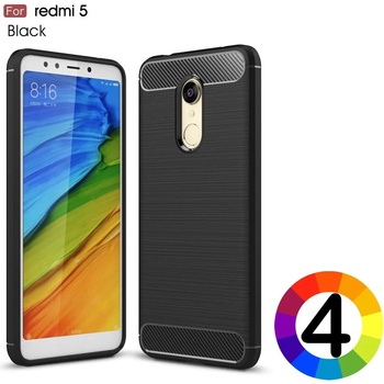 Image 1 of Xiaomi Redmi 5 Удароустойчив Carbon Fiber Калъф и Протектор