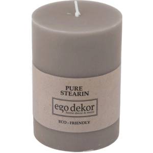 Ego dekor Бежово-кафява приятелска свещ, време на горене 37 ч. Eco - Eco candles by Ego dekor (ZBC-3771046)
